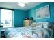 Bright bedroom with coastal decor and dresser at 4361 Tahitian Gardens Cir # C, Holiday, FL 34691