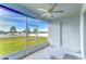 Screened porch overlooking a large backyard at 4439 Devinshire Fields Loop, Plant City, FL 33567