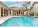 Relaxing pool area with covered patio and lounge chairs at 6017 Hammock Hill Ave, Lithia, FL 33547