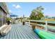 Spacious waterfront deck offering scenic views and ample space at 6800 Sanderling Ln, Hudson, FL 34667