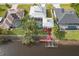 Aerial perspective of waterfront homes and canal at 13477 Irwin Dr, Port Charlotte, FL 33953