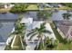 Bird's-eye view of home, showcasing waterfront location at 13477 Irwin Dr, Port Charlotte, FL 33953