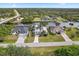 High-angle view of waterfront property and neighborhood at 13477 Irwin Dr, Port Charlotte, FL 33953