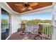 Relaxing balcony with wicker chairs and scenic water views at 13477 Irwin Dr, Port Charlotte, FL 33953
