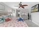 Bright bedroom with a starfish comforter and ocean theme at 13477 Irwin Dr, Port Charlotte, FL 33953