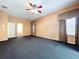 Primary bedroom with access to the bathroom at 1542 Deerbourne Dr, Wesley Chapel, FL 33543