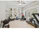 Well-equipped home gym with various exercise machines and ample storage at 16403 Zurraquin De Avila, Tampa, FL 33613