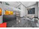 Modern building lobby with stylish seating and artwork at 199 Dali Blvd # 407, St Petersburg, FL 33701