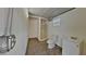 Small bathroom with shower and toilet near pool at 2503 Brucken Rd, Brandon, FL 33511