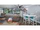 Living area with seating, dining table, and coastal decor at 2621 Cove Cay Dr # 205, Clearwater, FL 33760