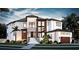 Stunning modern home with two-toned exterior, and palm trees at 2622 N Dundee St, Tampa, FL 33629