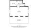 Upper floor plan featuring a large room, storage, and balcony at 301 Midway Is, Clearwater Beach, FL 33767