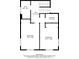 Second floor plan showing two bedrooms, laundry, and a bathroom at 301 Midway Is, Clearwater Beach, FL 33767