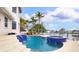 Stunning pool and spa overlooking the waterfront at 301 Midway Is, Clearwater Beach, FL 33767