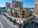 Aerial view of building and beach at 470 Mandalay Ave # 305, Clearwater Beach, FL 33767