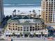 Aerial view of building near the beach at 470 Mandalay Ave # 305, Clearwater Beach, FL 33767