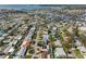 Aerial view of neighborhood with houses and canals at 5166 39Th S St, St Petersburg, FL 33711