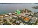 Wide aerial view of property and surrounding neighborhood at 601 Ambassador Ln, Holmes Beach, FL 34217