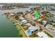 Aerial view showing home's location in a waterfront community at 601 Ambassador Ln, Holmes Beach, FL 34217