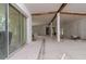 Open living area undergoing renovation, exposed beams at 601 Ambassador Ln, Holmes Beach, FL 34217