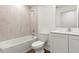 Clean bathroom featuring a bathtub, toilet and vanity at 7220 Swartburg Rd, North Port, FL 34291