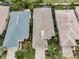 Aerial view showing house and surrounding neighborhood, highlighting the property's location at 1531 Riverdale Dr, Oldsmar, FL 34677