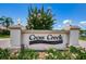 Cross Creek community entrance sign at 1531 Riverdale Dr, Oldsmar, FL 34677
