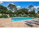 Refreshing community pool with lounge chairs at 1531 Riverdale Dr, Oldsmar, FL 34677