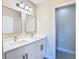 Modern bathroom with double vanity and updated fixtures at 1612 Fox Run Dr, Tarpon Springs, FL 34689