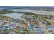 Aerial view of house near the lake at 1706 Kirtley Dr, Brandon, FL 33511