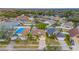 Aerial view of house and surrounding neighborhood at 1706 Kirtley Dr, Brandon, FL 33511