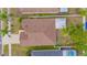 House and backyard view from above at 1706 Kirtley Dr, Brandon, FL 33511