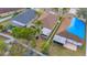 Aerial view showcasing house and backyard at 1706 Kirtley Dr, Brandon, FL 33511