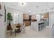 Modern kitchen with breakfast nook and large island at 2549 Martha Ln, Land O Lakes, FL 34639
