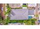 Bird's eye view of house, pool, and surrounding neighborhood at 310 8Th N Ave, St Petersburg, FL 33701