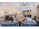 Open concept living area with hardwood floors and coffered ceilings at 310 8Th N Ave, St Petersburg, FL 33701