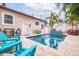 Inviting pool area with spacious patio and comfortable seating at 310 8Th N Ave, St Petersburg, FL 33701