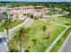 Aerial view of Fenway Hotel, highlighting its location and surroundings at 458 Grant St, Dunedin, FL 34698