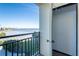 Balcony with partial water view and storage at 5020 Bayshore Blvd # 403, Tampa, FL 33611