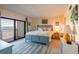 Main bedroom with water view, and comfortable bed at 5020 Bayshore Blvd # 403, Tampa, FL 33611