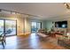 Spacious living room with hardwood floors and water views at 5020 Bayshore Blvd # 403, Tampa, FL 33611