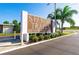 Entrance sign for Spanish Trails Senior Village at 7050 El Matador St, Zephyrhills, FL 33541