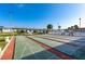 Outdoor shuffleboard courts with covered seating at 7050 El Matador St, Zephyrhills, FL 33541