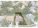 Aerial view showing house location and lot lines at 8130 Merrimac Dr, Port Richey, FL 34668