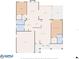 One-story home floor plan featuring primary bedroom, living room, kitchen, and garage at 8130 Merrimac Dr, Port Richey, FL 34668