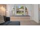 Built-in window seat with comfy cushions and view at 8130 Merrimac Dr, Port Richey, FL 34668