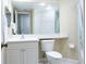 Clean bathroom with vanity and shower at 1200 Country Club Dr # 6206, Largo, FL 33771