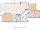 Floor plan view showing bedrooms, kitchen, living room, balcony and baths at 1200 Country Club Dr # 6206, Largo, FL 33771