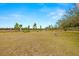 Large pasture with various trees and a pond in the distance at 18010 Okeene Dr, Hudson, FL 34667