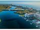 Aerial view of waterfront community near the ocean at 19111 Vista Bay Dr # 304, Indian Shores, FL 33785